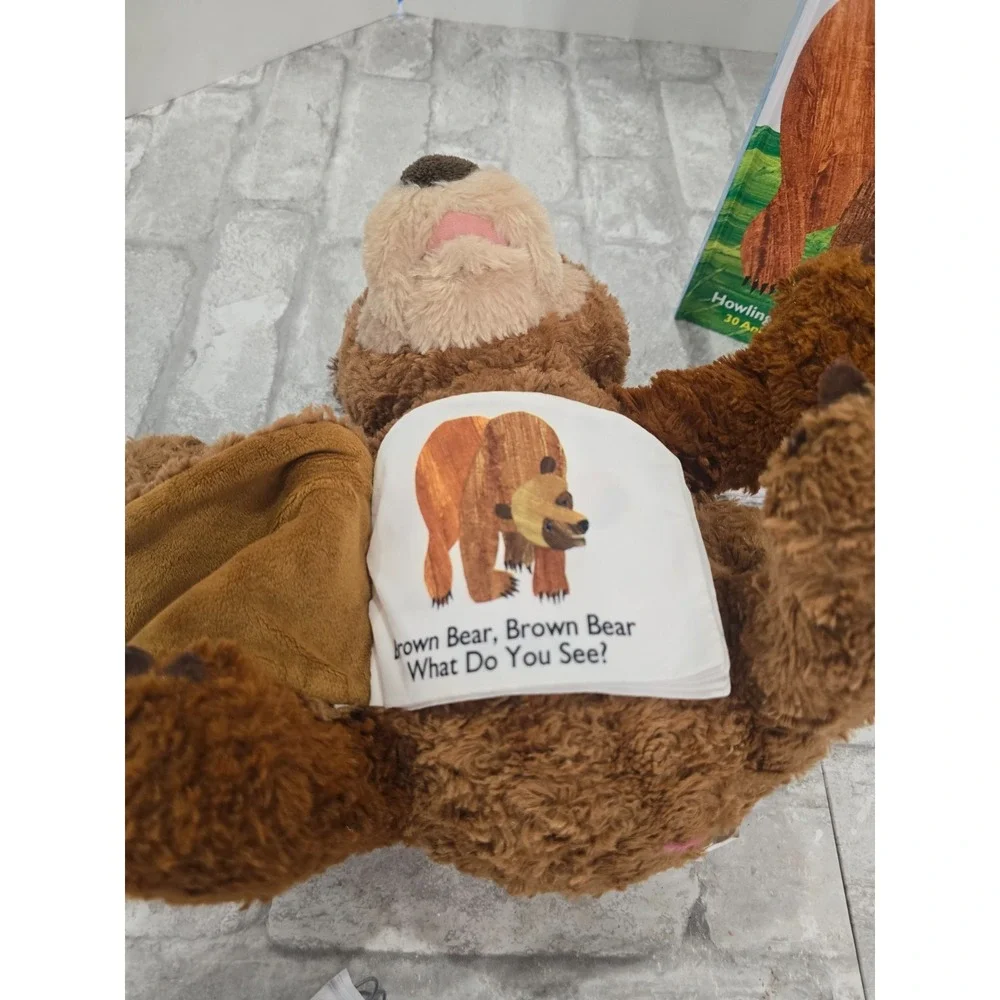 World of Eric Carle Hear Bear Roar Sound Book Battery Plush Bear Book VIDEO